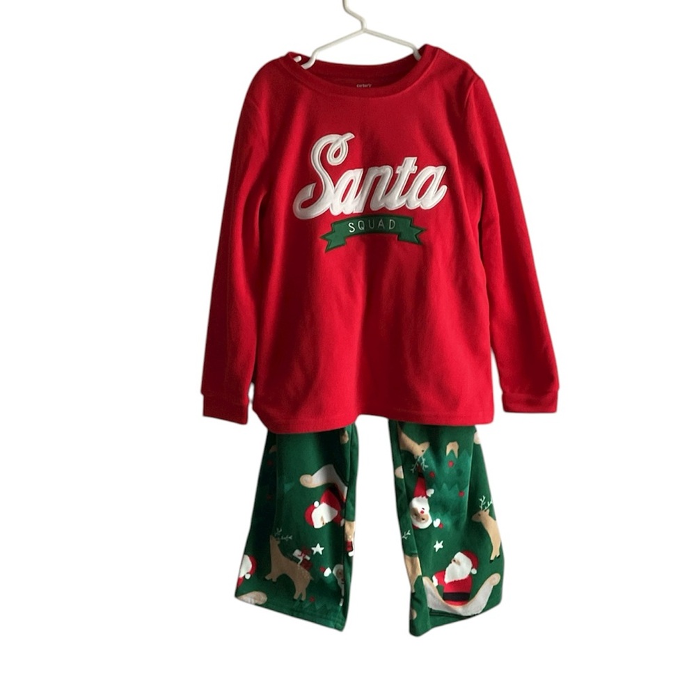 NWT Carter’s 2-set Holiday Pajama Set Fleece, size 8